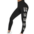 thumbnail image 1 of Jjayotai Womens Football Leggings, Tummy Control High Waist Yoga Pants, Workout Running Gym Leggings, Compression Yoga Pants Black L, 1 of 3
