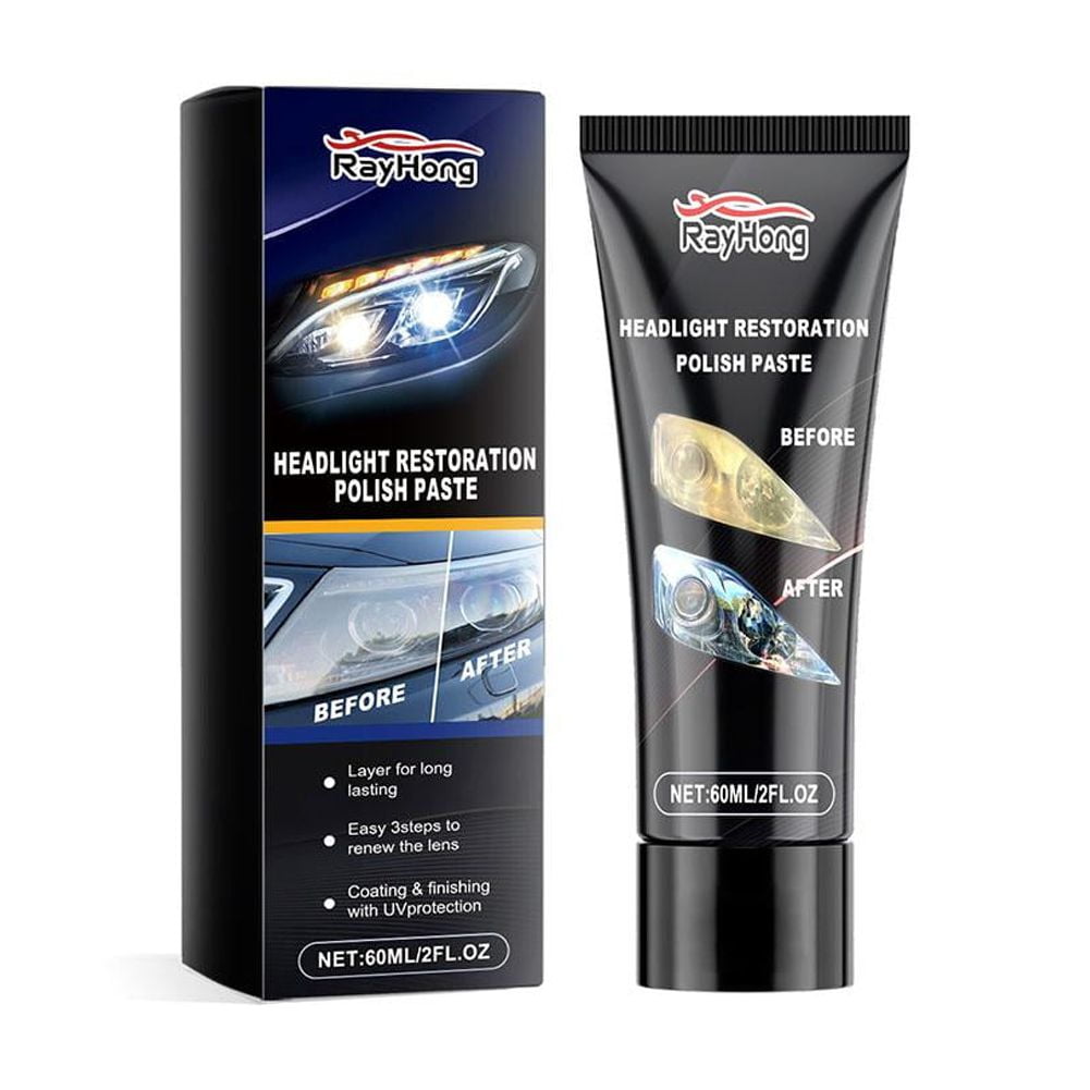 Jkapagzy 1x Ceramic Headlights Restoration Paste-Maximum Strength Best L2E8