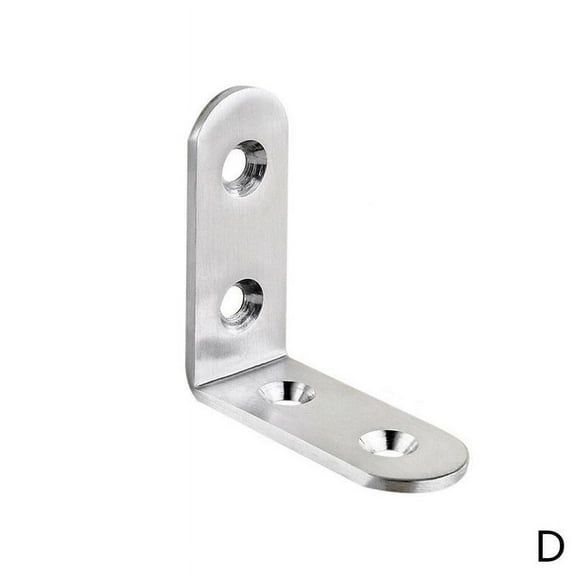 Jkapagzy 4Pcs Steel Corner Brackets Fasteners Protector L Shape Metal Stand Right Angle Stand Corner Bandage Hinged Shelf Stand S6R2