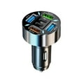 thumbnail image 1 of Jkapagzy 66W Car Charger 4 USB Type C Fast Charging Car Phone D T7U9 Digital Adapter K8V0, 1 of 1