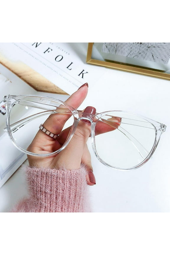 Transparent Computer Glasses Frame Women Men Anti Blue Light Round Eyewear Blocking Glasses Optical Spectacle Eyeglass