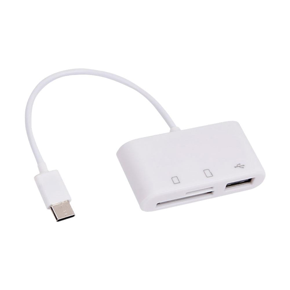 Jkapagzy Type-C OTG Card Reader All-in-One Solution with 3