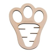 Jkawm Household Pendant Easter Bunny Footprint Wood Easter Morning Bunny Feet Flour Footprint Easter Bunny Feet Reusable Bunny House Warming Gifts New Home Couple Clearance