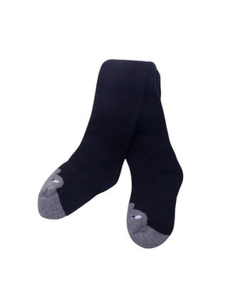 Women Fleece Lined Leggings Winter Warm Stockings Pantyhose Panty Hose  Tights Stretchy Leggings(Black)