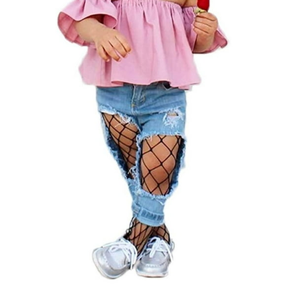 Jkerther Children Little Girls Hollow Out Fishnet Pantyhose Tights Leggings 1 Pair