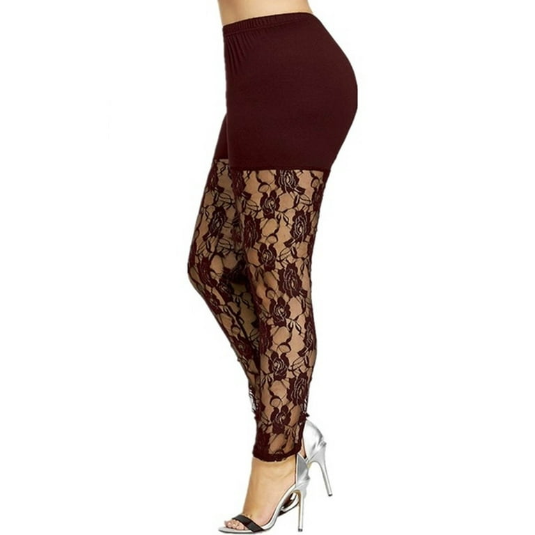Footless lace tights leggings online