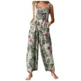 thumbnail image 1 of Jkerther Women Boho Printed Casual Overalls Loose Baggy Bib Pants Jumpsuit Bohemian Wide Leg Overall Plus Size, 1 of 5