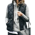 thumbnail image 1 of Jkerther Women Puffer Padded Vest Jacket Gilet Ladies Sleeveless Coat Snowsuit Jacket Plus Size, 1 of 7