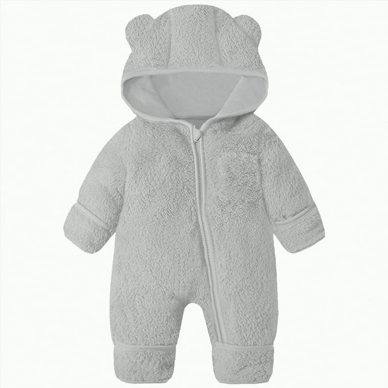 Mittens Footless Snowsuit Newborn Diapers 0-3 Months Adorable Baby