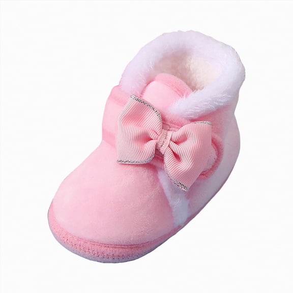Jkety Baby Girl Shoes Unisex Baby Girl Boy Slippers Lightweight Non-Slip Indoor Moccasins House Shoes Toddler Booties Pink,4.5