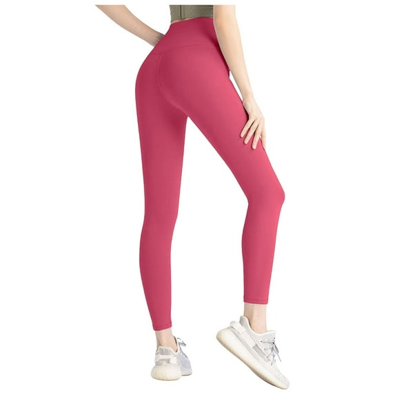 Jkety Black Leggings Women High Waisted Leggings for Women - Tummy Control Yoga Pants for Workout Running Athletic Women's Leggings(Red,XL)