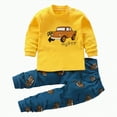 thumbnail image 1 of Jkety Boys' Clothing Sets Toddler Baby Boy Clothes Long Sleeve Knit Sweater Fall Winter Clothes Yellow,3-6 Months, 1 of 6