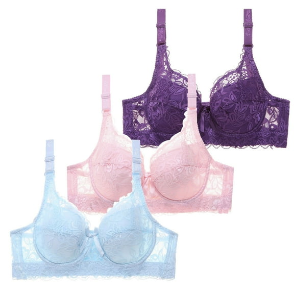 Jkety Bras for Women No Underwire - Seamless Bras for Women, Wireless Bra, Adjustable Wirefree Bra Warners Bras for Women Wirefree PK4,80C