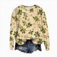 thumbnail image 1 of Jkety Christmas Tops for Women Merry Christmas Santa Printed Sweatshirt Vintage Santa Sweatshirt Christmas Sweatshirts for Women Yellow,M, 1 of 7