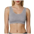 thumbnail image 1 of Jkety Cotton Bras for Women Womens Wireless Bras Comfortable Push Up Bra No Underwire Bra Full Support Lift Bralette Everyday Seamless Tshirt Bras Grey,2XL, 1 of 5