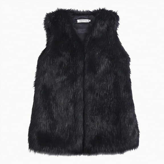 Jkety Fleece Vest for Women Women's Fuzzy Fleece Jacket Casual Zip up Vest Cozy Sleeveless Waistcoat Outerwear with Pocket Black,S