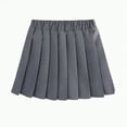thumbnail image 1 of Jkety Girl Tennis Skirt Mini Skirt High Waist School Uniform Pleated Skirt for Girls(Grey,10-11 Years), 1 of 7