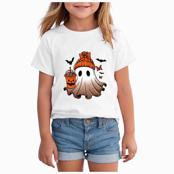 Jkety Girls' All Holidays,Birthdays Short Sleeve Graphic T-Shirts Girls' Tops, Tees & Blouses(White,11-12 Years)