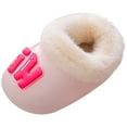 thumbnail image 1 of Jkety Girls House Shoes Toddler Baby Boys Girls Soft Cotton Slippers Kids Warm Boots Winter Socks Anti-Slip Shoes Pink,4.5, 1 of 7