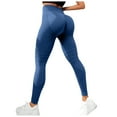 thumbnail image 1 of Jkety High Waisted Leggings for Women - No See Through Tummy Control Cycling Workout Yoga Pants with Pockets Women'S Capri Pants(Navy,XL), 1 of 3