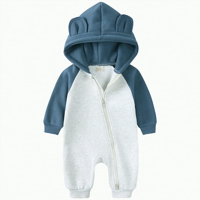 Jkety Infant Snowsuit Baby-Girls Long-sleeve Hooded Zip-up