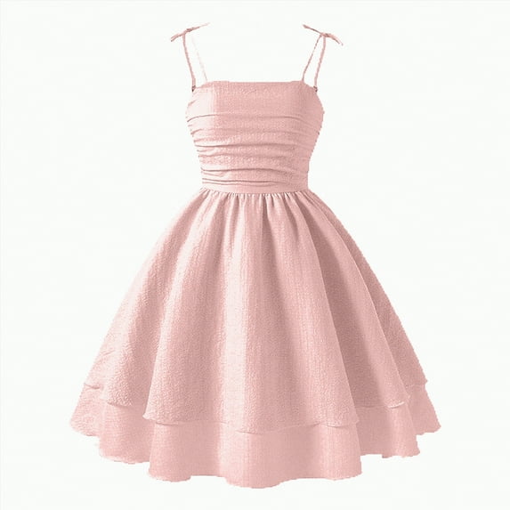 Jkety Kids Clothes Girls Girls Dresses Toddler Girls Dress Summer Casual Party Print Skater Dress Sundress Pink,10-11 Years