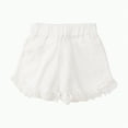thumbnail image 1 of Jkety Kids Shorts Girls Girls Ripped Raw Trim Shorts High Waist Straight Leg Denim Shorts Jeans Shorts for Girls(White,7-8 Years), 1 of 5
