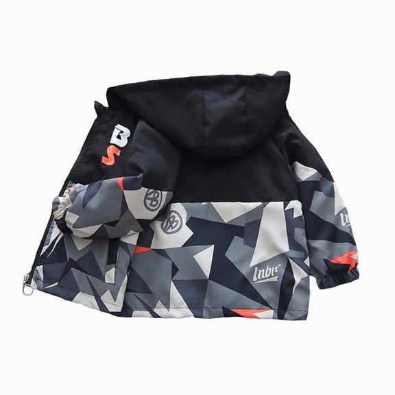 Jkety Kids Waterproof Jacket Kids Boys Girls Fleece Jacket with Hood Toddler Outerwear Warm Autumn Winter Youth Coat Grey,5-6 Years