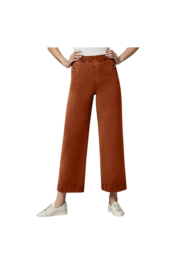 Leggings for Women - Black Tummy Control High Waisted Soft Yoga Pants for Workout Gym Running with Pockets Women'S Pants(Orange,M)