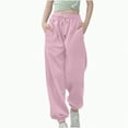 thumbnail image 1 of Jkety Pants for Girls Girls' School Uniform Jogger Pants, Stretch Performance Fabric, Elastic Waistand with Drawstring Closure Light Pink,11-12 Years, 1 of 5