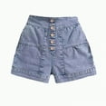 thumbnail image 1 of Jkety Shorts for Kids Girls Girls' Boyfriend Fit Stretch Denim Jean Shorts Short Jeans for Girls(Grey,5-6 Years), 1 of 4