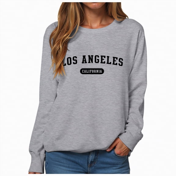 Jkety Sweatshirt for Women Womens Cotton Basic Long Sleeve Tee Casual Crewneck Loose Soft Tops Grey,2XL