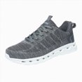 thumbnail image 1 of Jkety Walking Shoes for Men Mens Wide Walking Shoes Soft Sole Non Slip Running Comfortable Tennis Breathable Athletic Gym Workout Sport Sneakers Grey,12, 1 of 7