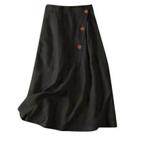 Jkety Women Chiffon Mopping Floor Length Big Hem Solid Beach High Waist Maxi Skirt Pencil Skirt Black,2XL