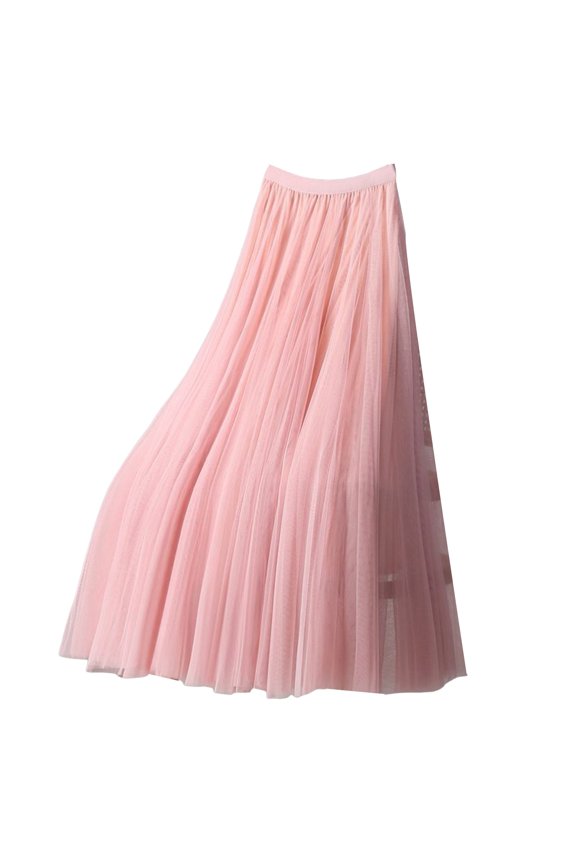 Women Fitted Mesh Skirt 2025 Spring Summer Casual High Waisted Ruched Maxi Long Bodycon Going Out Skirts for Women Pink,XL