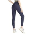 thumbnail image 1 of Jkety Women'S Pants High Waisted Leggings for Women - Tummy Control Yoga Pants for Workout Running Athletic Women's Leggings(Dark Blue,XL), 1 of 4
