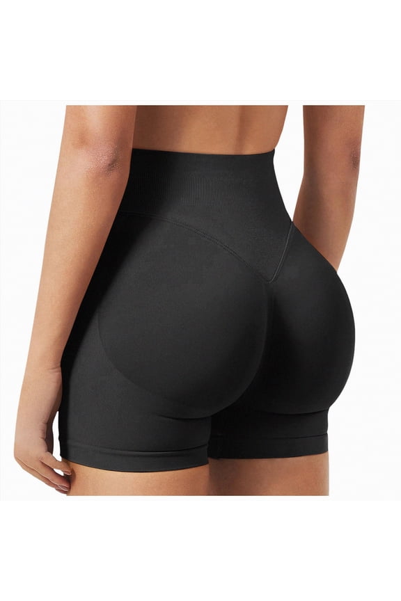 Women'S Yoga Shorts High-Waisted Shapewear Tummy Control Shorts, Faja Body Shaper, Underwear for Women Black,S