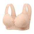 thumbnail image 1 of Jkety Women's No Side Effects Underarm-Smoothing Comfort Wireless Lightly Lined Bra Bralettes for Women Light Pink,XL, 1 of 3