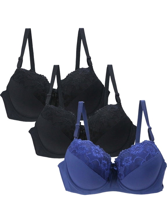 Women's One Smooth Posture Boost Back Underwire Bra Sports Bras for Women Sky Blue,75B