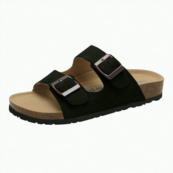 Jkety Womens Sandals Women's Flip Flops Arch Support Summer Beach Woman Thong Sandals with Orthotic Rubber Soles Black,7