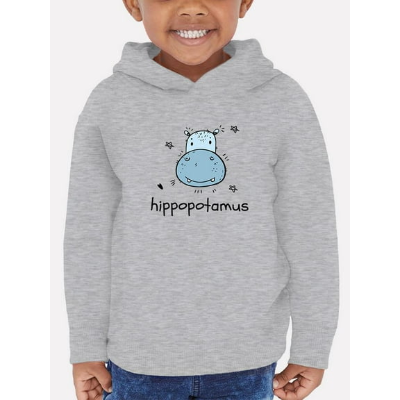 Jkids Hippopotamus Drawing Hoodie Toddler -Image by Shutterstock,  4 Toddler
