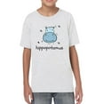 thumbnail image 1 of Jkids Hippopotamus Drawing T-Shirt Juniors -Image by Shutterstock,  x-Large, 1 of 4