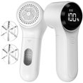 thumbnail image 1 of Jkjoy Fabric Shaver, Electric Lint Remover, Rechargeable Lint Shaver, Sweater Defuzzer to Remove Pilling, Battery Operated, 6-blade, 3-speed with LED Display for Clothes, Upholstery, Furniture, White, 1 of 7
