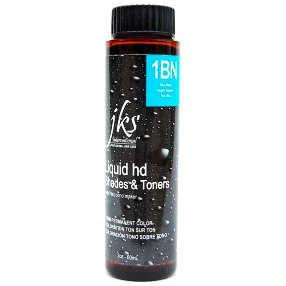 Jks International Liquid HD Shades & Toners 1BN Blue Black Demi-Permanent Color 2 Ounce 60 Milliliters