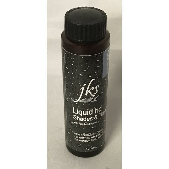 Jks International Liquid HD Shades & Toners 6NB Dark Golden Ash Blonde Demi-Permanent Color 2 Ounce 60 Milliliters