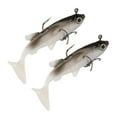 thumbnail image 1 of Jkung 1/2/5Pcs 8CM/14G Soft Fishing Lure with Hook T-shape Tail Realistic 3D Eyes Bionic Artificial Bait Freshwater Saltwater Carp Fishing Accessories, 1 of 8
