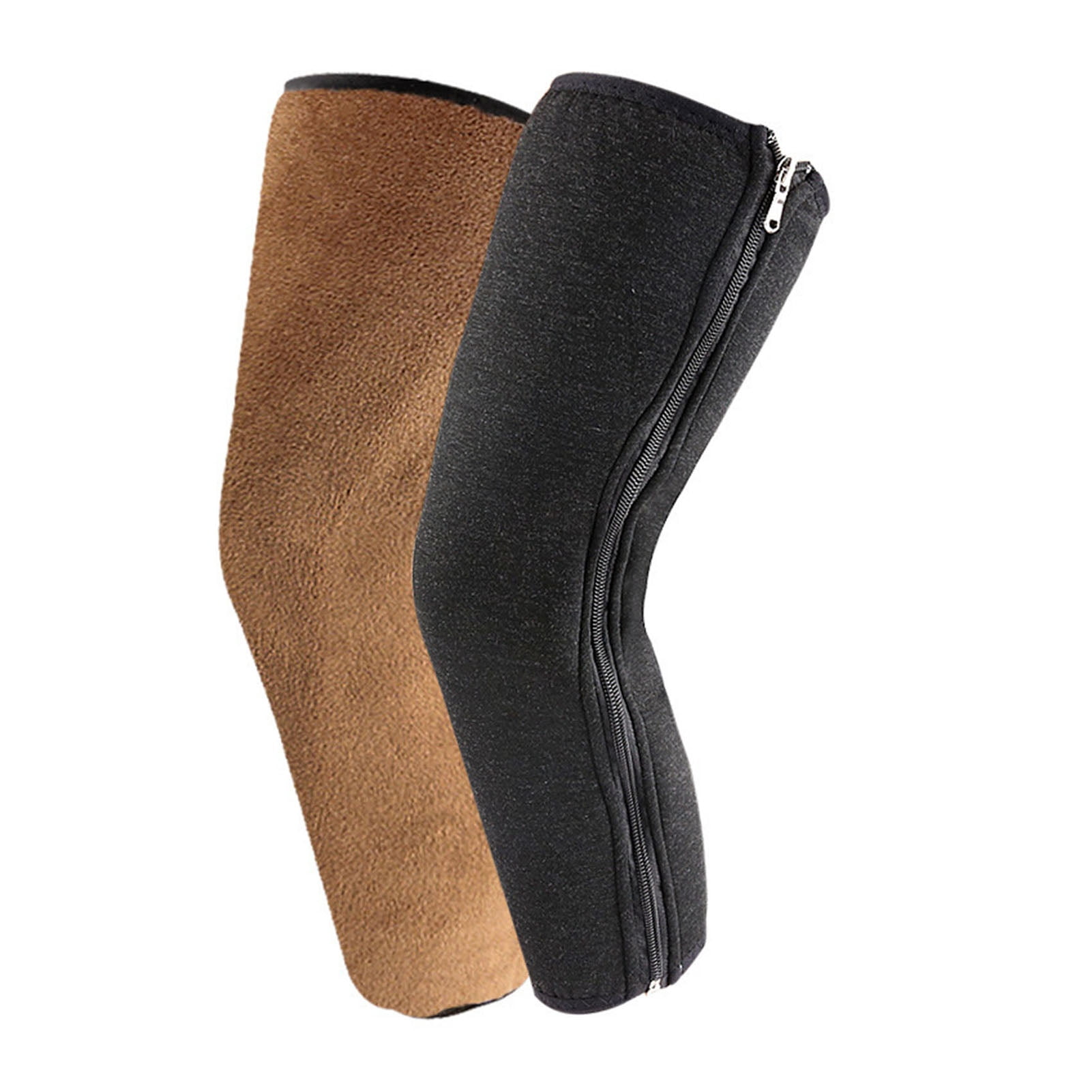 Wool Leg Warmers Thicken Thermal Fleece Lined Leg Warmers , Winter Warm Cashmere Wool Knee Brace Thickened Wool Leg Stocking Thermal Cycling Skiing Running Knee Pads Knee Sleeves For Women & Men
