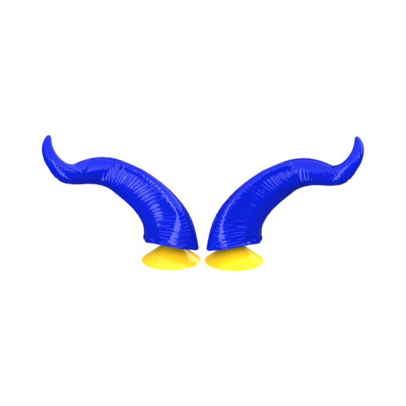 Jkung 1 Pair Motorcycle Helmet Devil Horn Decoration Suction Cup Scooter Bicycle Motorbike Skateboarding Helmet Decorative Cow Horn Helmet Accessories