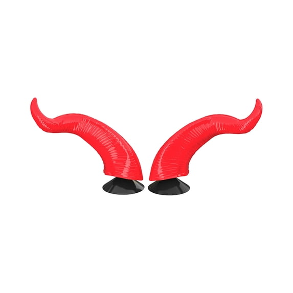 Jkung 1 Pair Motorcycle Helmet Devil Horn Decoration Suction Cup Scooter Bicycle Motorbike Skateboarding Helmet Decorative Cow Horn Helmet Accessories