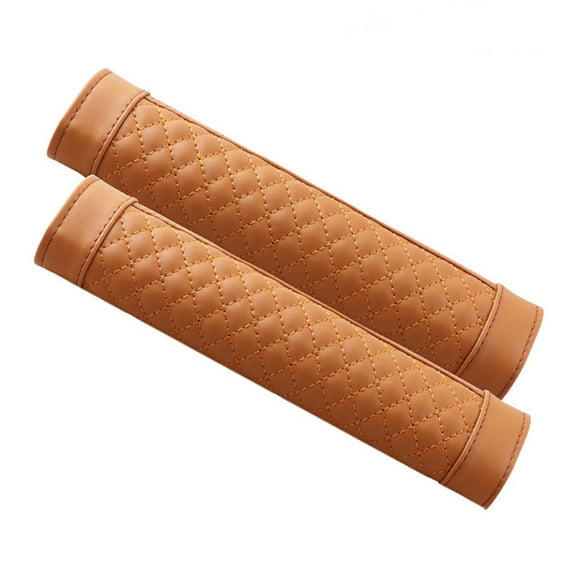 Jkung 1 Pair Seat Belt Cover Soft Comfortable Protective Fake Leather Car Seat Belt Shoulder Pad Auto Supply